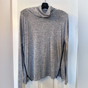 Rag & bone Gray Long Sleeve Cowl Neck Top